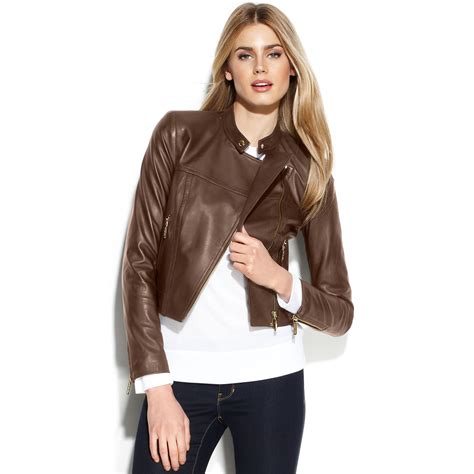 michael kors leather blazer|Michael Kors blazers for women.